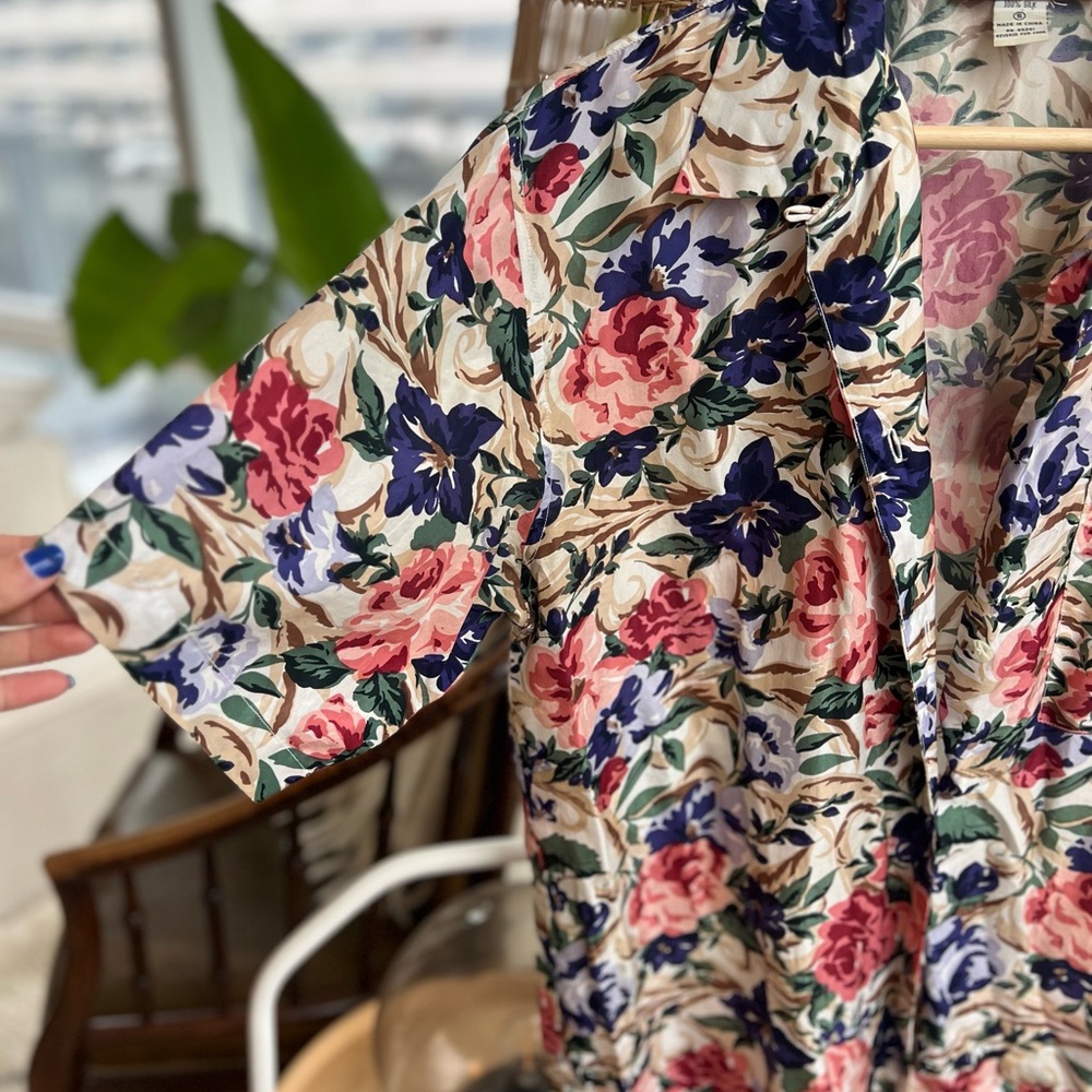 Floral Silk Men’s Shirt